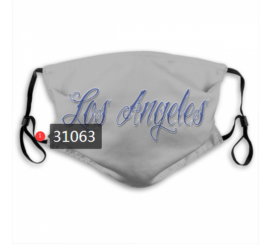 2020 Los Angeles Dodgers Dust mask with filter 19